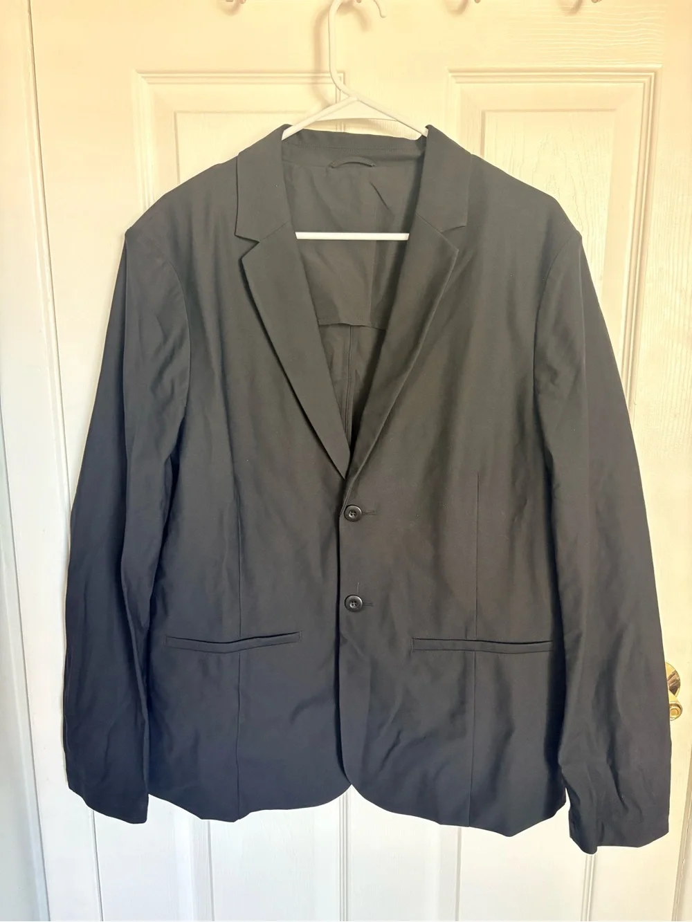 Fabletics Men's Black Two-Button Blazer The Don Blazer